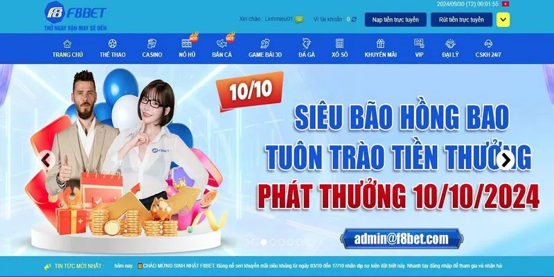 Tổng quan trang cá cược F8bet